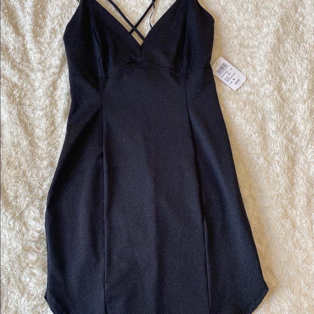 NWT BLACK SPARKLY DRESS